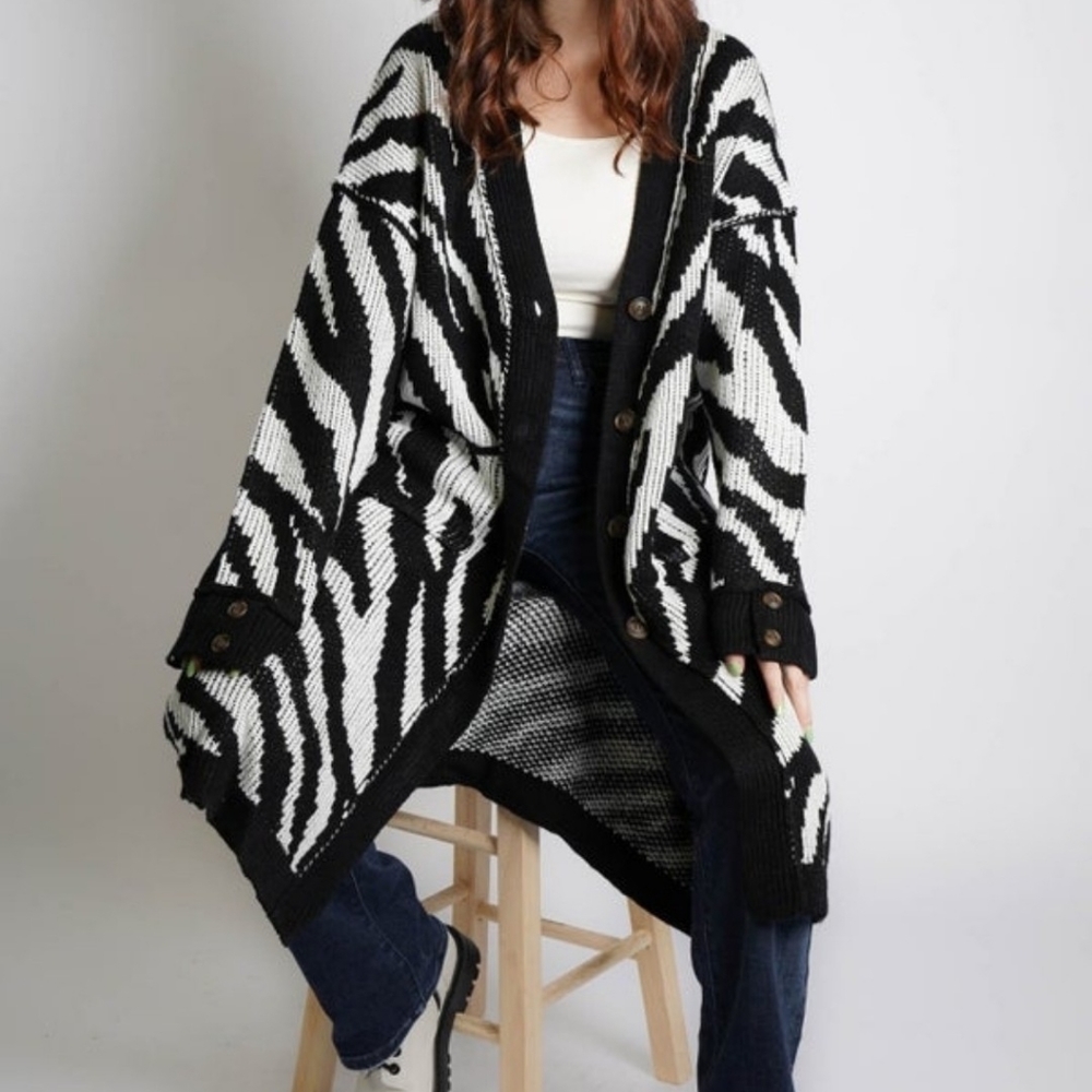 Zebra Cardigan